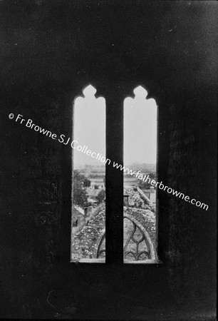 KILCONNELL FRIARY   THROUGH THE TOWER WINDOWS